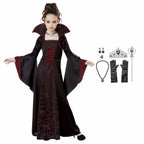 Girls Vampire Costume Gothic Tutu Dress – Halloween Fantasy Outfit