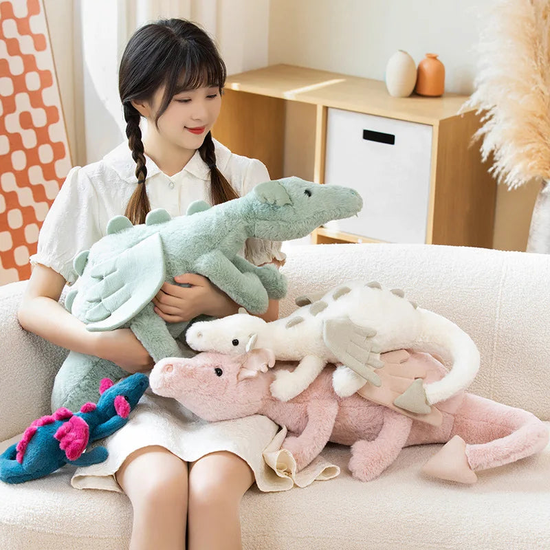 Flying Dragon Plush Toy Soft Stuffed Animal with Wings