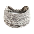 Boho Print Wide Knot Elastic Headband for Women