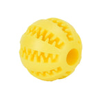 Treat Dispensing Rubber Dog Ball for Interactive Chew and Slow Feeding