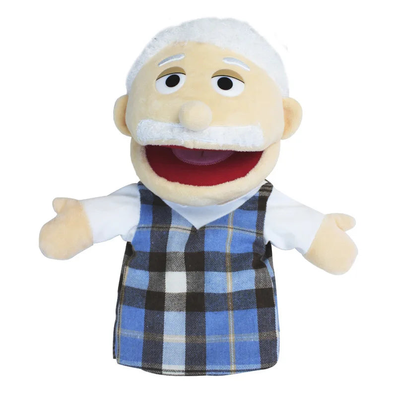 Family Hand Puppet Dolls – Plush Educational Role Play Toy