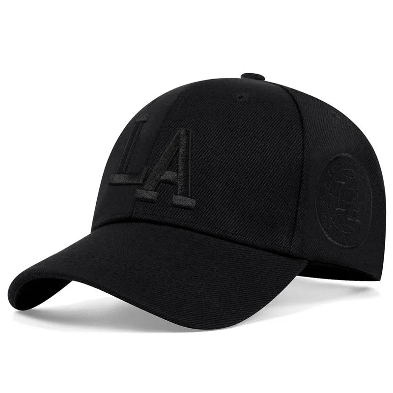 Unisex LA Embroidery Snapback Baseball Cap for Casual Outdoor Style