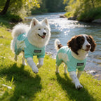 Summer Dog Cooling Clothes, Pet Sun Protection Quick-Drying Cool Dog One-Piece Clothes, Suitable for Small, Medium and Large-Siz
