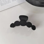 Women Elegant Black Geometric Plastic Hair Claw Lady Sweet Long Hair Holder Toothed Hair Clips Hairpins Fashion Hair Accessories