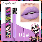 Waterproof and Easy To Color Halloween Makeup Sexy Red Vampire Liquid Lipstick Matte White Black Lip Gloss Facial Body Painting