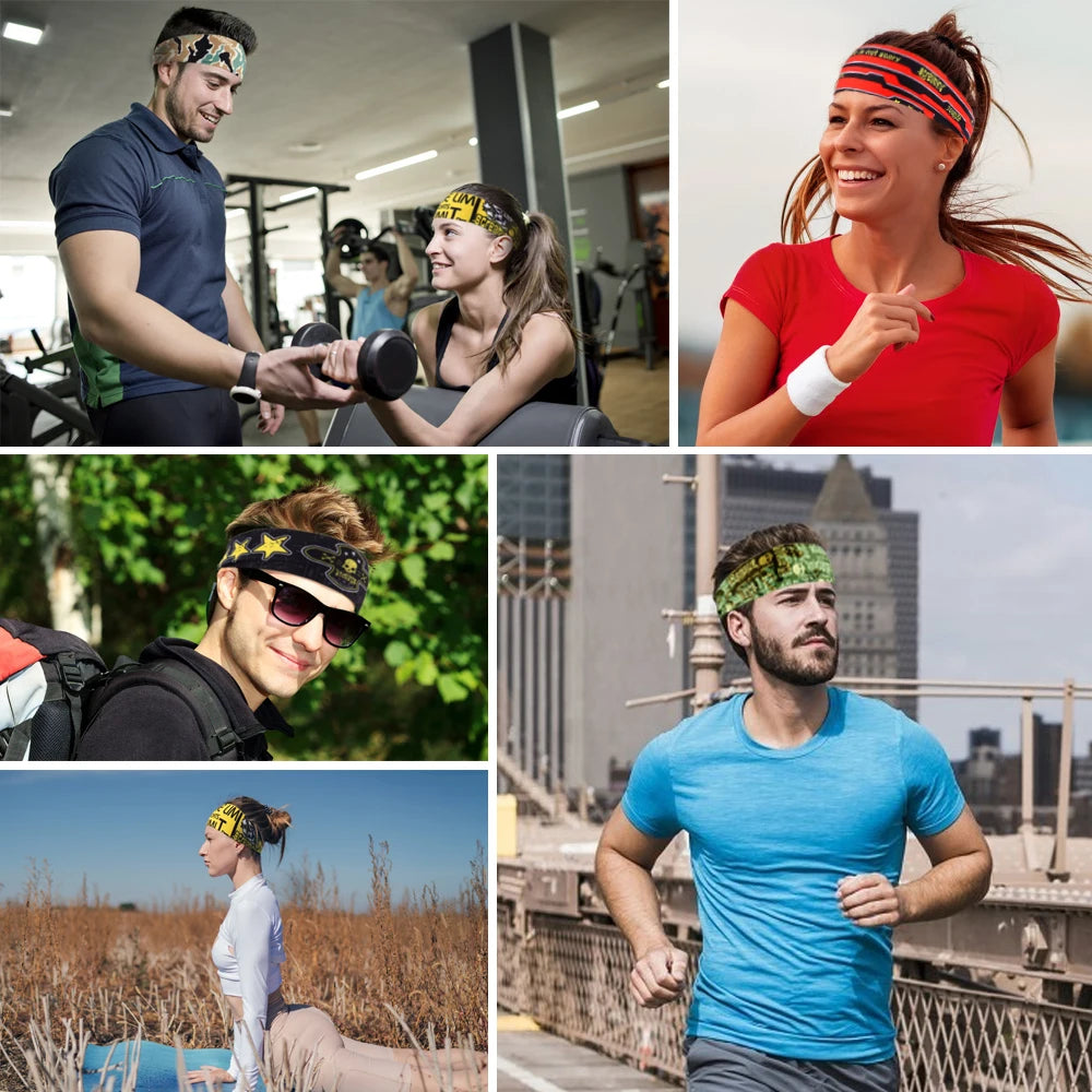 Gothic Skull Sports Sweatband Headband for Men & Women
