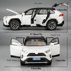RAV4 Diecast Toy Car with Light & Sound – Alloy Model Vehicle Toy