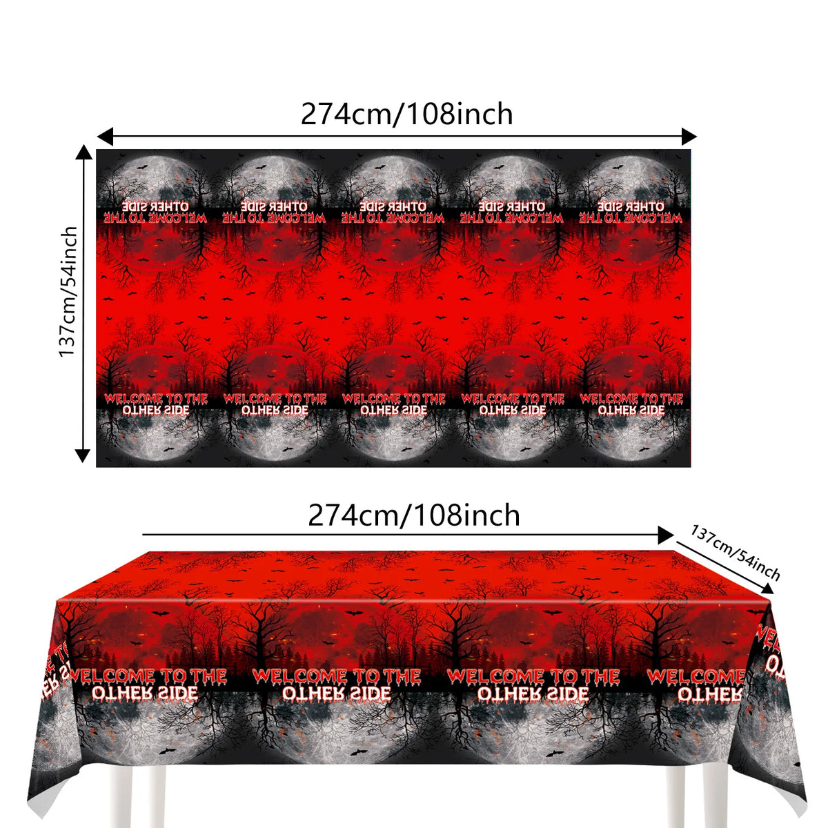 Horror Movie Stranger Theme Birthday Party Decoration Tableware Tablecloth Cup Plate Napkin Baby Shower Party Favors Supplies