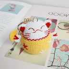 Exquisite Kitten Crochet Keychain Cute Cat Bag Charm