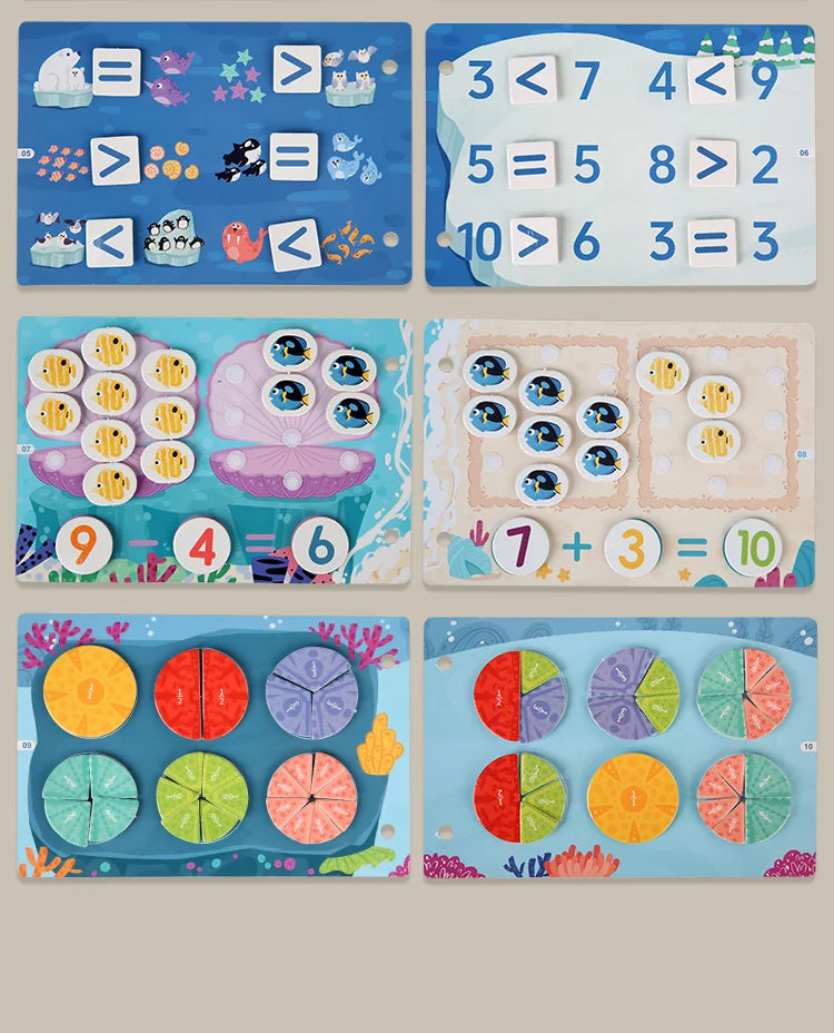 Montessori Busy Book for Kids Interactive Learning Activity Book
