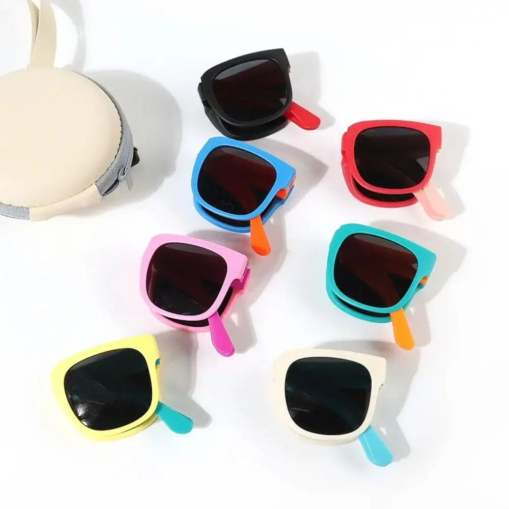 Square Foldable Kids UV400 Sunglasses for Boys & Girls