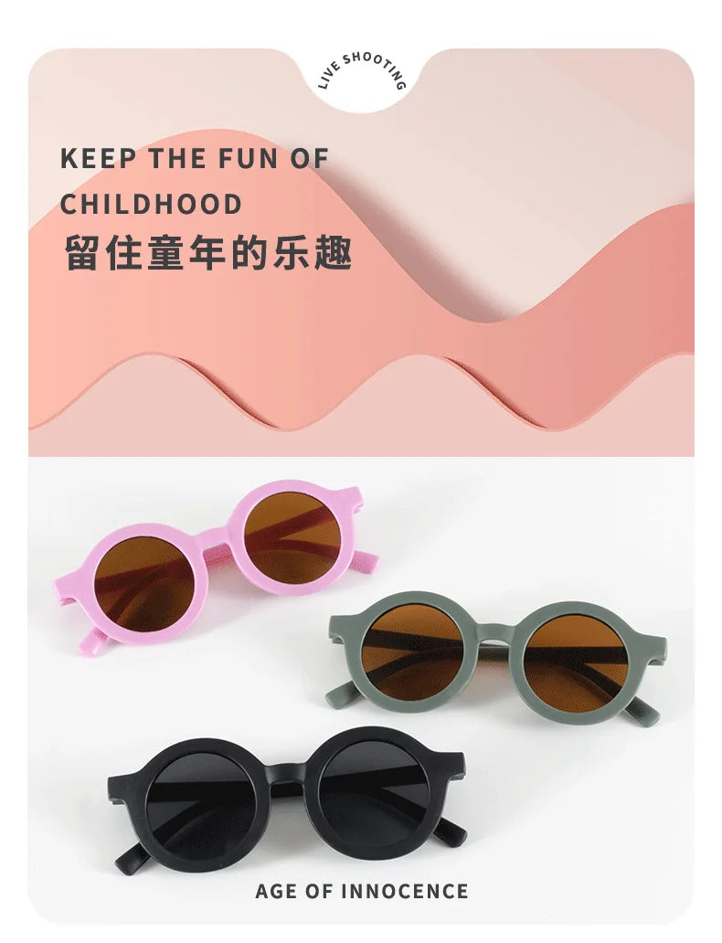 Round UV400 Baby & Kids Sunglasses for Ages 1–7
