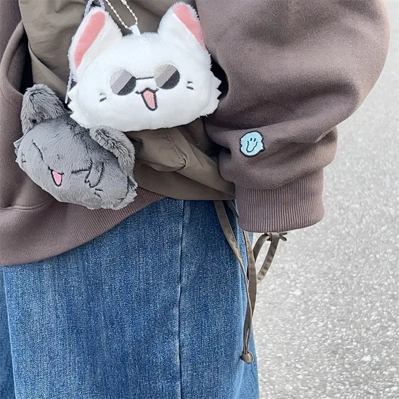 Gojo & Geto Anime Plush Keychain Cosplay Bag Charm