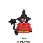 Blind box TP1040 WM6205 KF6173 KF6175 Killer Klowns Mini Figure Classic Horror Thriller Movie Building Block Model Doll Toy Gift