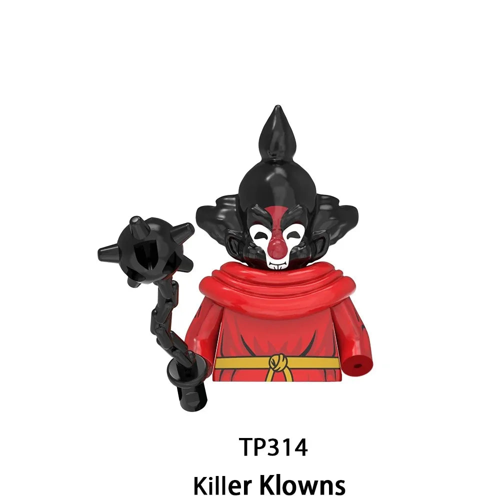 Blind box TP1040 WM6205 KF6173 KF6175 Killer Klowns Mini Figure Classic Horror Thriller Movie Building Block Model Doll Toy Gift