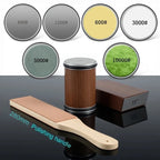 Rolling Knife Sharpener Kit – Magnetic Diamond Sharpening Stone with 15° & 20° Angle Guide