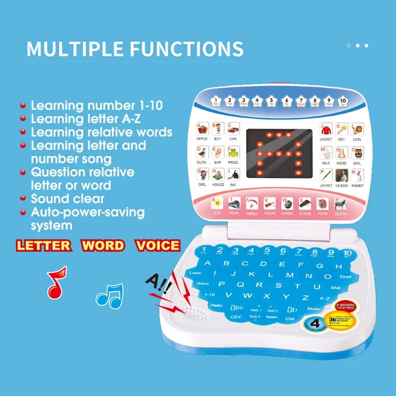 English Learning Laptop Educational Toy for Kids