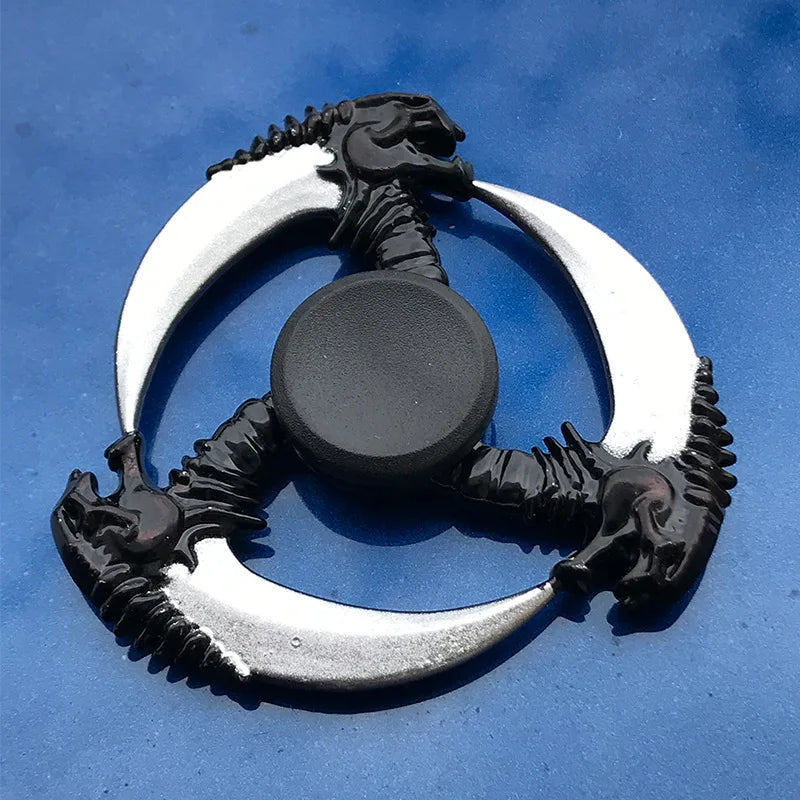 Anime Metal Fidget Spinner Zinc Alloy Silent Stress Relief Toy