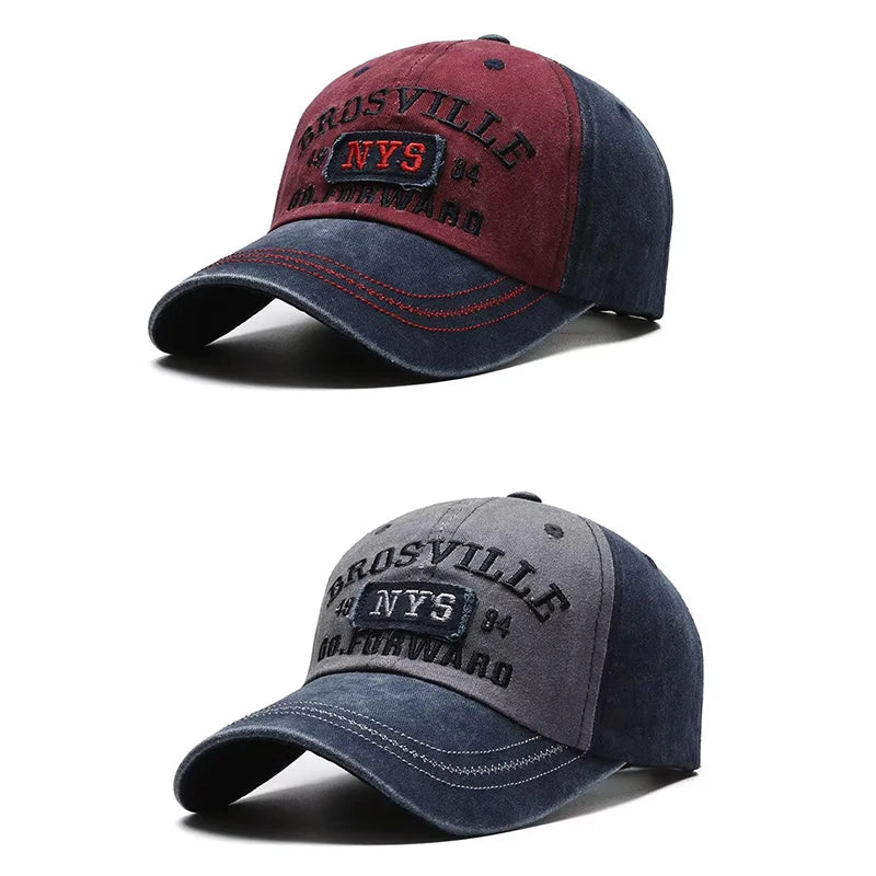 Washed Embroidered Baseball Cap with Curved Brim for Everyday Style