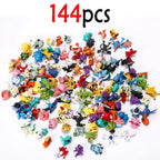144 Pcs/Lot Mini Pokemon Figure Pikachu Kids Model Toys 2-3cm Kawaii Figurine PVC Dolls 6*24pcs Toys Wholesale