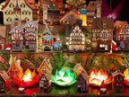 46*28cm Jigsaw Puzzles 500 Pieces Paper Picture Landscape Oil Painting Art Puzzles Decompression Toys for Adults Family Games