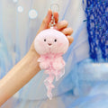 Cute Rabbit Bow Plush Keychain Bag Charm Gift for Girls and Women