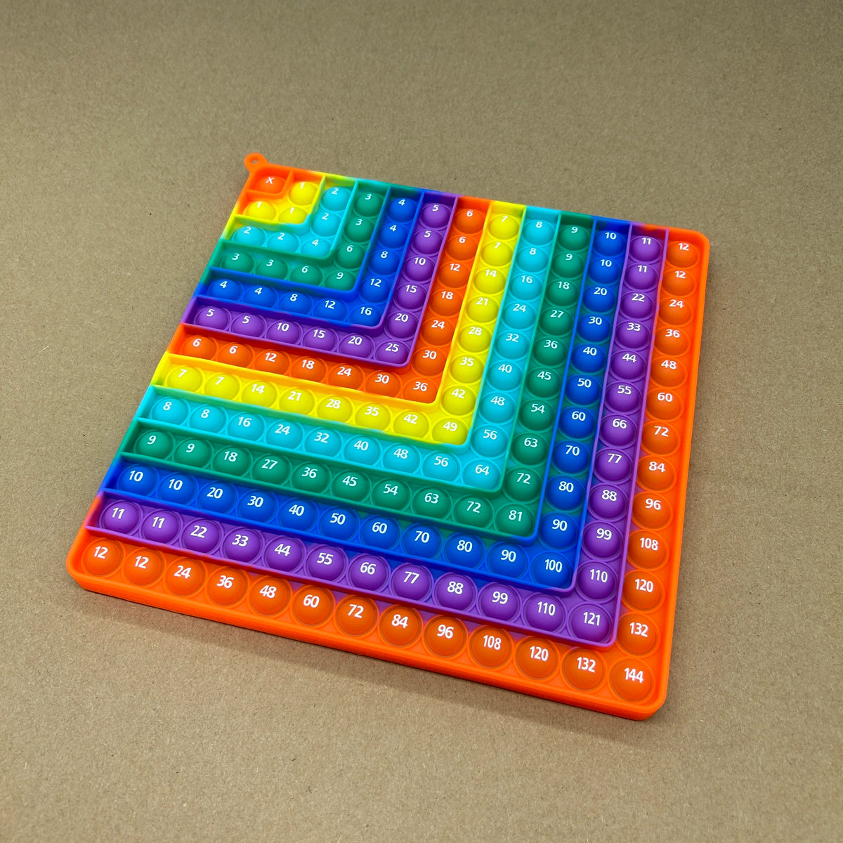 12×12 Multiplication Practice Math Learning Board Game
