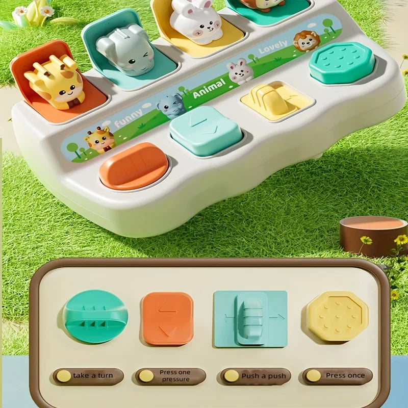Montessori Pop Up Animal Learning Box