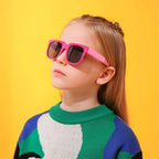Square Foldable Kids UV400 Sunglasses for Boys & Girls