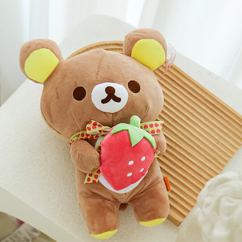 Anime Rilakkuma Cartoon Plush Doll Soft Bear Toys Kawaii Room Decor Teddy Bear Plushies Cute Couple Bear Xmas Gifts For Girls