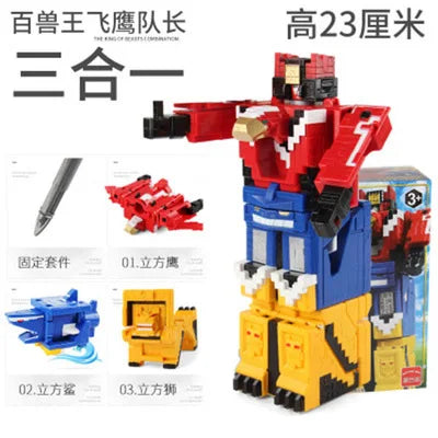 Math Cube Transformation Robot Toy