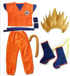 Halloween Costumes  Adult  Z Clothes Party Suit Goku Cosplay Costumes Top/Pant/Belt/Tail/wrister/Wig