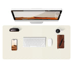 Large Mouse Pad,Office Desk Mat, Leather Desk Pad Protector, Non-Slip PU Leather Desk Blotter, Laptop Desk Pad