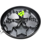 Stainless Steel Heart Fried Egg Mold for Pancakes and Omelettes