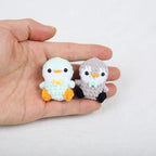 Mini Penguin Crochet Keychain Cute Animal Bag Charm