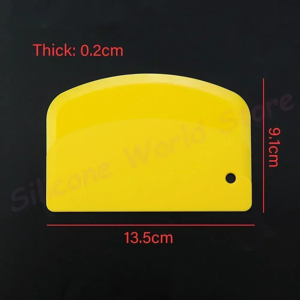 Plastic Cake Scraper Dough Cutter for Baking and Cake Decorating
