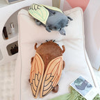 45CM Cartoon Cicada Beetle Plush Backpack Soft Stuffed Toy
