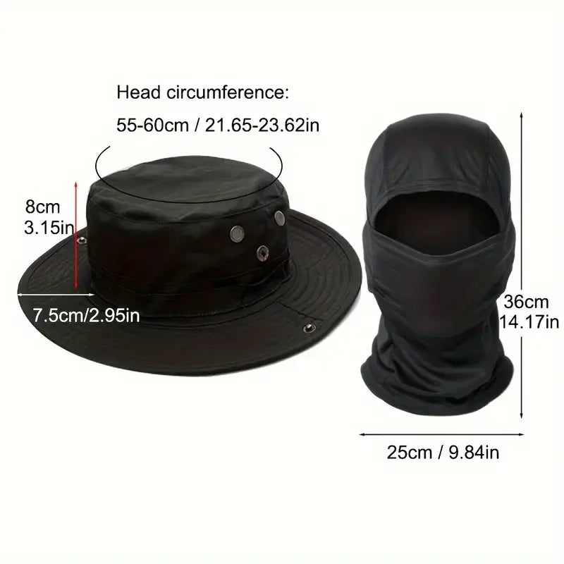 Camouflage Boonie Outdoor Hunting Hat with Wide Brim Protection