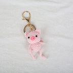 Mini Animal Crochet Keychain Cute Knitted Doll Keyring
