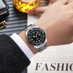 Fashion Men's Watches Date High-end Luxury Casual Sport Clock Classic Business Quartz Male Stainless Steel Wristwatches