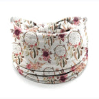 Boho Print Wide Knot Elastic Headband for Women