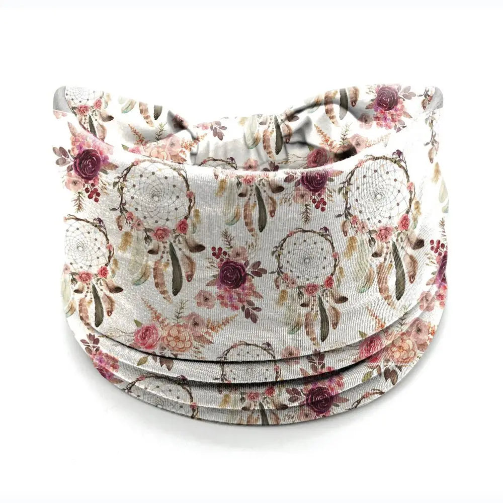 Boho Print Wide Knot Elastic Headband for Women