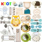 Montessori Busy Board Accessories DIY Wooden Learning Activity Kit
