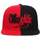 Thug Life Embroidery Snapback Baseball Cap for Streetwear Style