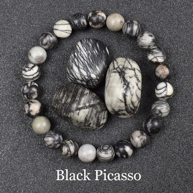 Natural Golden Obsidian Stone Beads Bracelet Men Women Golden Light Rainbow Obsidian Raw Stone Round Bead Natural Energy Jewelry