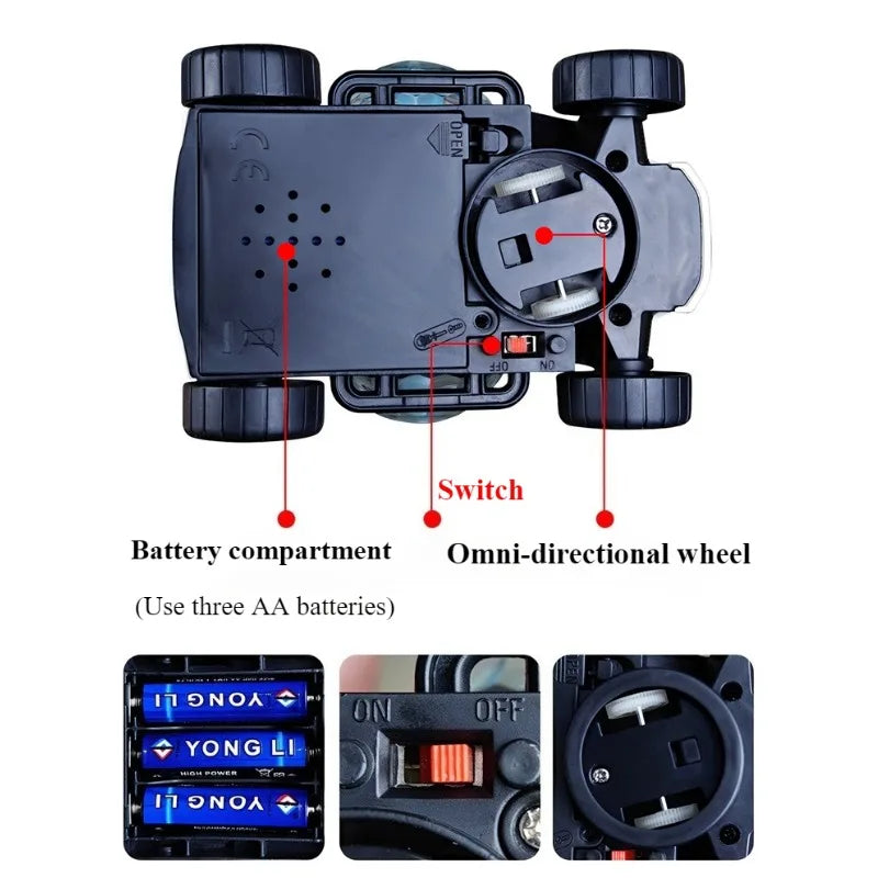 Electric Turn To Music Lights Dazzling Toy Car Model Boy Birthday Holiday Best Gift