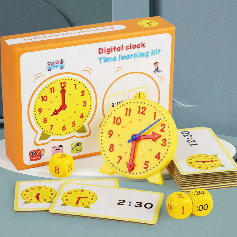 Montessori Learning Clock Educational Puzzle Toy for Preschool Kids