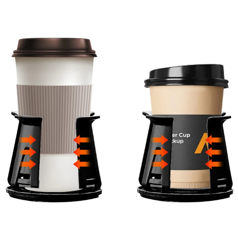 1/2Pcs Car Beverage Holder Adhesive Cup Storage Rack Car Cup Bottle Holder Multifunction Drink Rack Auto Accessories Black