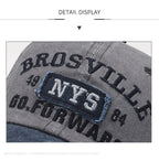 Washed Embroidered Baseball Cap with Curved Brim for Everyday Style