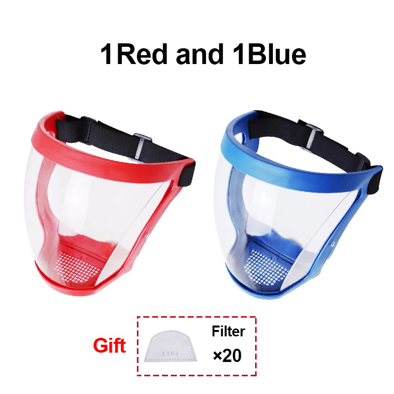 Transparent Kitchen Face Shield Anti-Fog Protective Visor for Cooking